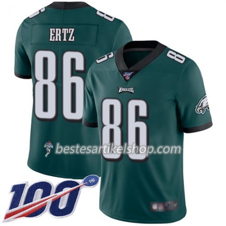 Herren Philadelphia Eagles Trikot Zach Ertz 86 Nike Grün 100th